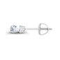 14K Gold Plated 925 Sterling Silver Hypoallergenic 3mm Round Genuine Birthstone Solitaire Screwback Stud Earrings