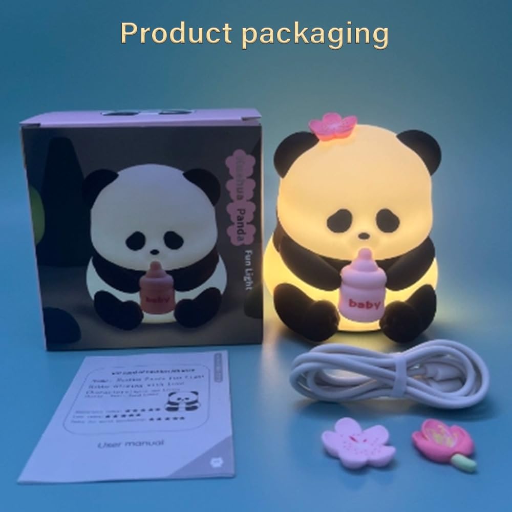 Led Cute Dog Night Light, Dimmable Nursery Puppy Kawaii Lamps, Super Squishy Silicone USB Rechargeable Touch Control Night Lamp for Kids Adults, Used for Camping Party Room Decor (Dog)