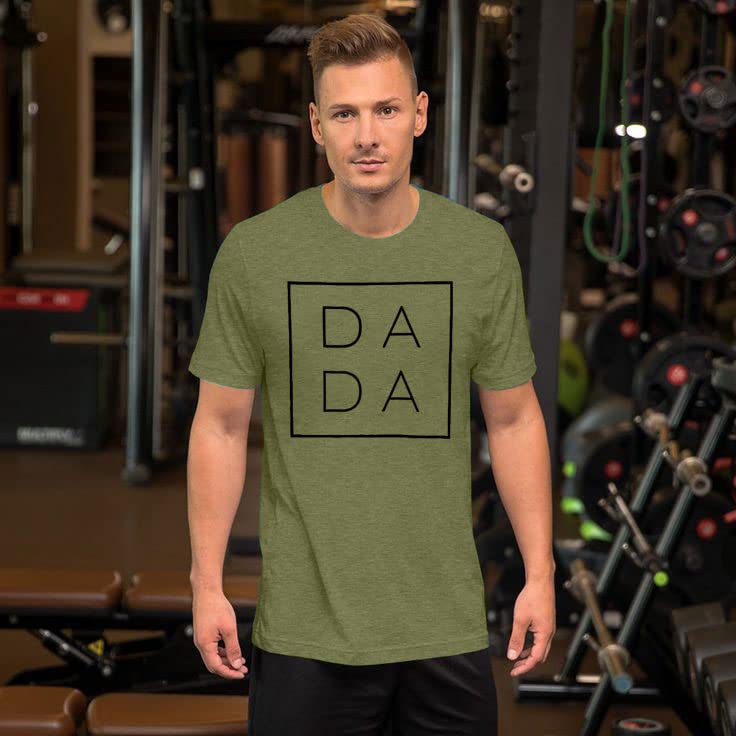 MNLYBABY Dad Shirts for Men Funny DADA Letter Print Graphic Tshirts Father Daddy Papa Gifts Tee Tops