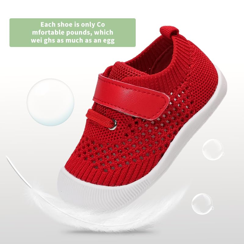 Baby Boys & Girls First Walking Shoes - Non-Slip, Breathable Infant Sneakers for 6-18 Months