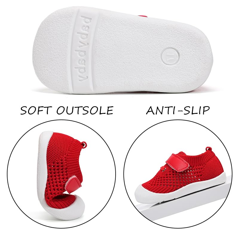 Baby Boys & Girls First Walking Shoes - Non-Slip, Breathable Infant Sneakers for 6-18 Months