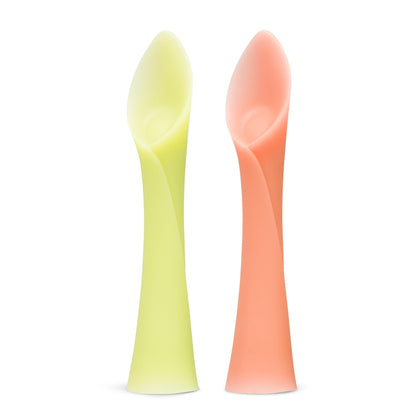 Olababy 100% Silicone Soft-Tip Training Spoon for Baby Led Weaning 2pack