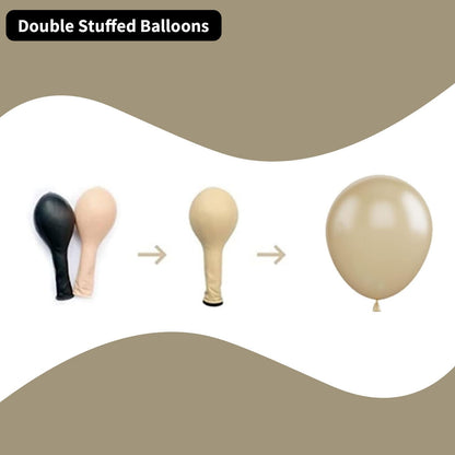 Retro Blush Pink Balloons, 60 Packs 12 Inch Dusty Pink Metallic Chrome Rose Gold White Sand Nude Balloons for Bridal Baby Shower Girls Boho Birthday Wedding Decorations Supplies