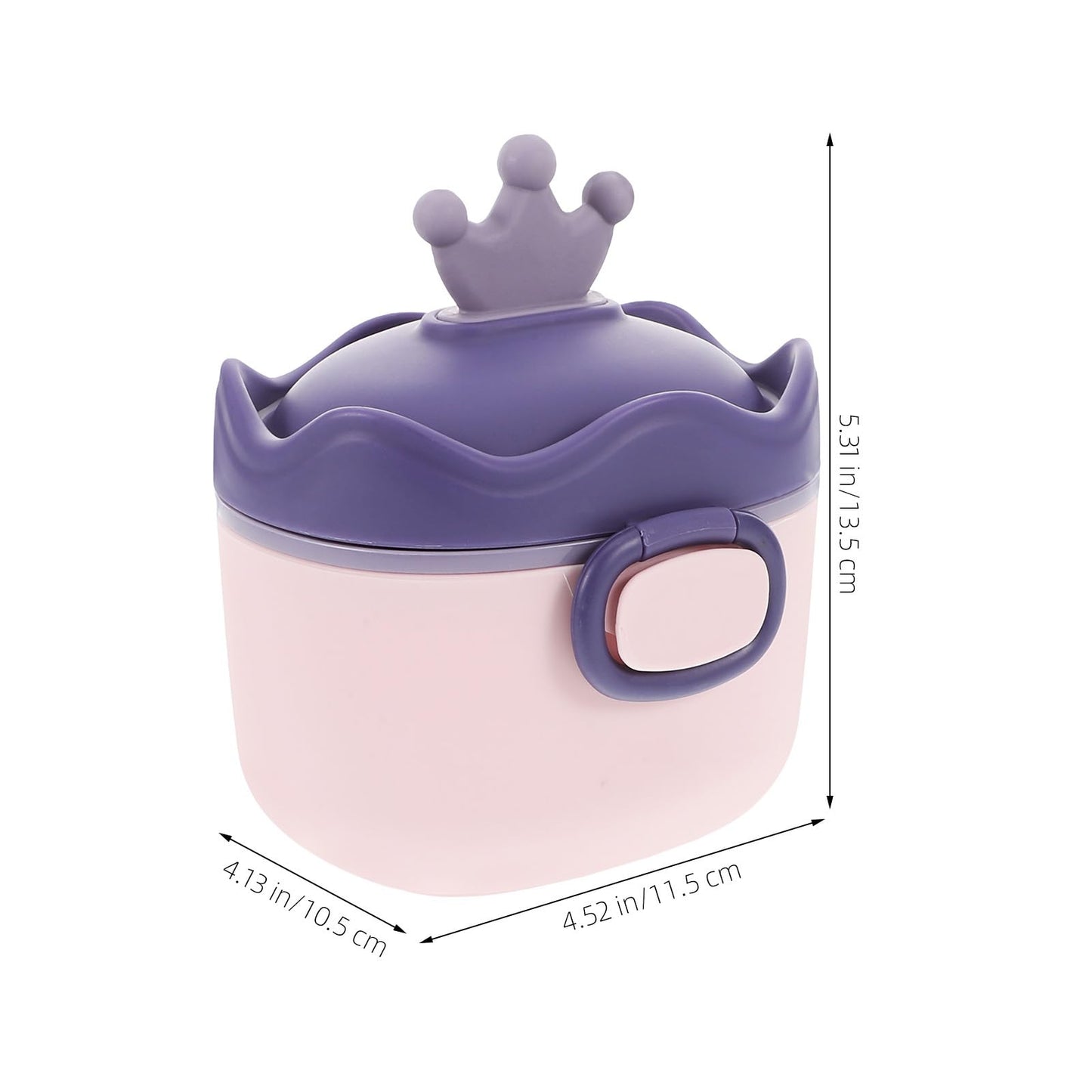 Kisangel Mixing Bottle Dispenser Stackable Bottles Milk Powder Dispenser Food Portable Container with Scoop pp Purple Milk Powder Box