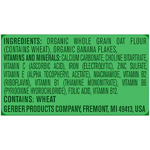 Gerber Toddler Food, Multigrain Banana Apple Strawberry Cereal, 8g Whole Grains, Iron, Zinc & Vitamin B12, Toddler Cereal, 6-Pack