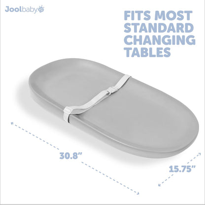 Jool Baby Waterproof Baby Changing Pad - Easy to Clean, Lightweight & Portable - Large Foam Cushion for Comfort (Sage)