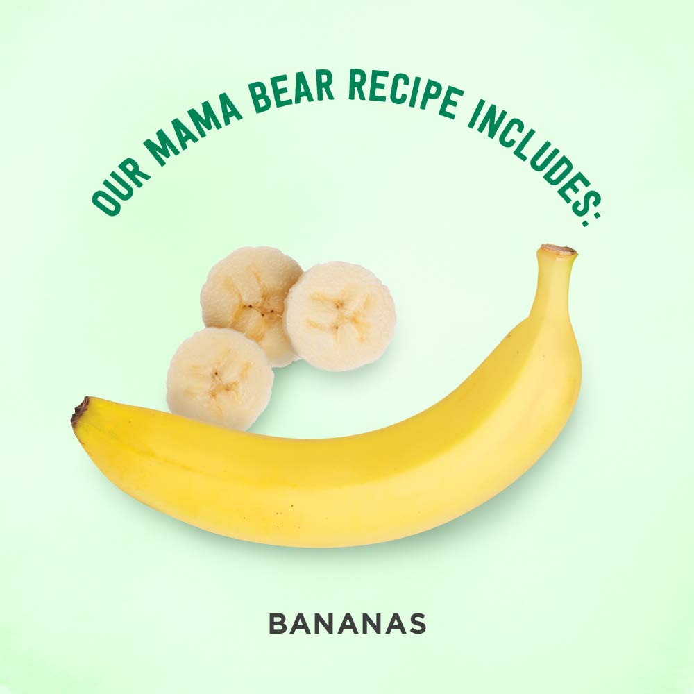 Amazon Brand - Mama Bear Organic Baby Food, Fruit Variety Pack, Apples, Apple Berry Blend, Bananas, Pears, vegetarian, 4 ounce (Pack of 12)