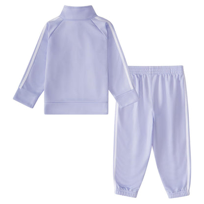 adidas Baby Girl's Zip Front Classic Tricot Jacket and Joggers Set