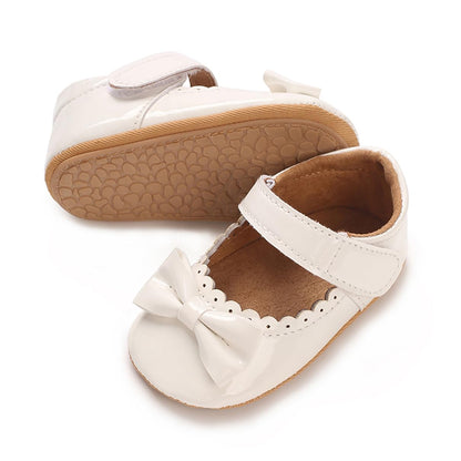 COSANKIM Baby Girls Mary Jane Flats Shoes Anti-Slip Rubber Sole Infant Toddler Princess Wedding Dress Shoes