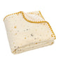 Baby Soft Muslin Thick Blanket Cotton and Dotted Backing Double Layer Receiving Blanket 40"x40" Bunny