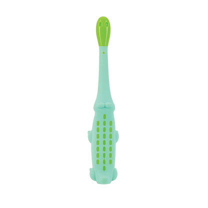Dr. Talbot's Toddler Training Toothbrush and Natural Kids Toothpaste with Citroganix - 1.6 oz - Fluoride-Free Toothpaste and Toddler Toothbrush - 6+ Months - Alligator