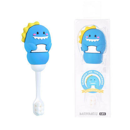 Toddler Toothbrush with Tongue Cleaner, Extra Soft Bristles for Kids 1-6，BPA-Free Baby Toothbrush with Ergonomic Grip & Non-Slip Handle， Kid Toothbrush for Gentle Care & Safe Brushing (Pink, 1 Count)
