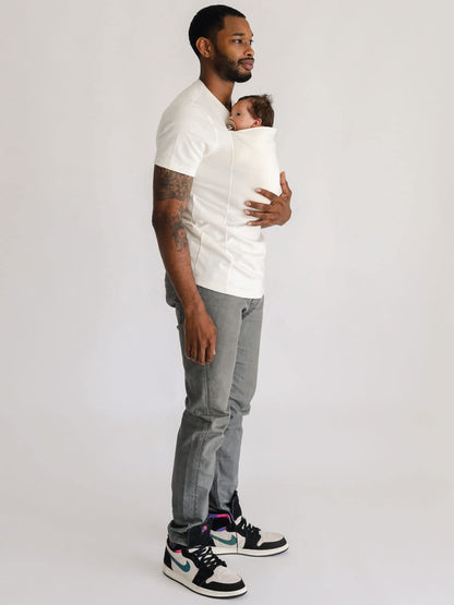 Lalabu The Dad Shirt | Hands-Free Baby Carrier for Dad with Kangaroo Pouch | Engineered for Bonding, Safety, & Comfort for Newborns Up to 15 Lbs. | CPSC Approved