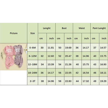 Kaipiclos Toddler Baby Girl Fall Winter Outfit Mamas Girl Long Sleeve Pullover Sweatshirts Jumper Pants Clothes Set