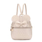 KL928 Girls Bowknot Polka Dot Cute Mini Backpack Small Daypacks Convertible Shoulder Bag Purse for Women