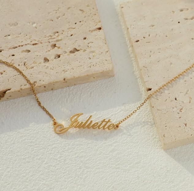 Custom Bracelet with Name 18K Gold Plated Personalized Name Ankle Bracelet Adjustable, Customized Beach Jewelry Gifts for Women Girlfriend