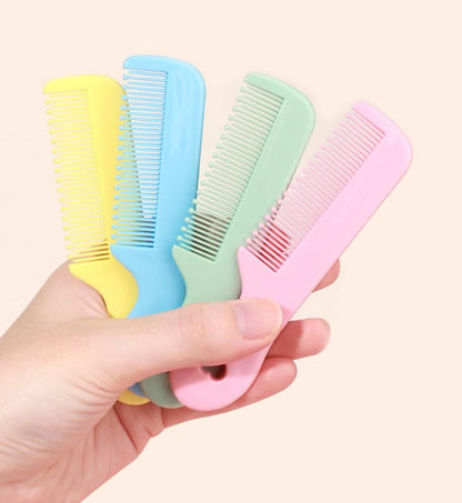1 Pack Of 4 Round Colorful Tip Bristles Baby Cute Comb Baby Grooming For Sensitive Scalp Skin, for Nursery Newborn Infant Girl Boy Kids Comb Baby，Grooming and Healthcare Kits