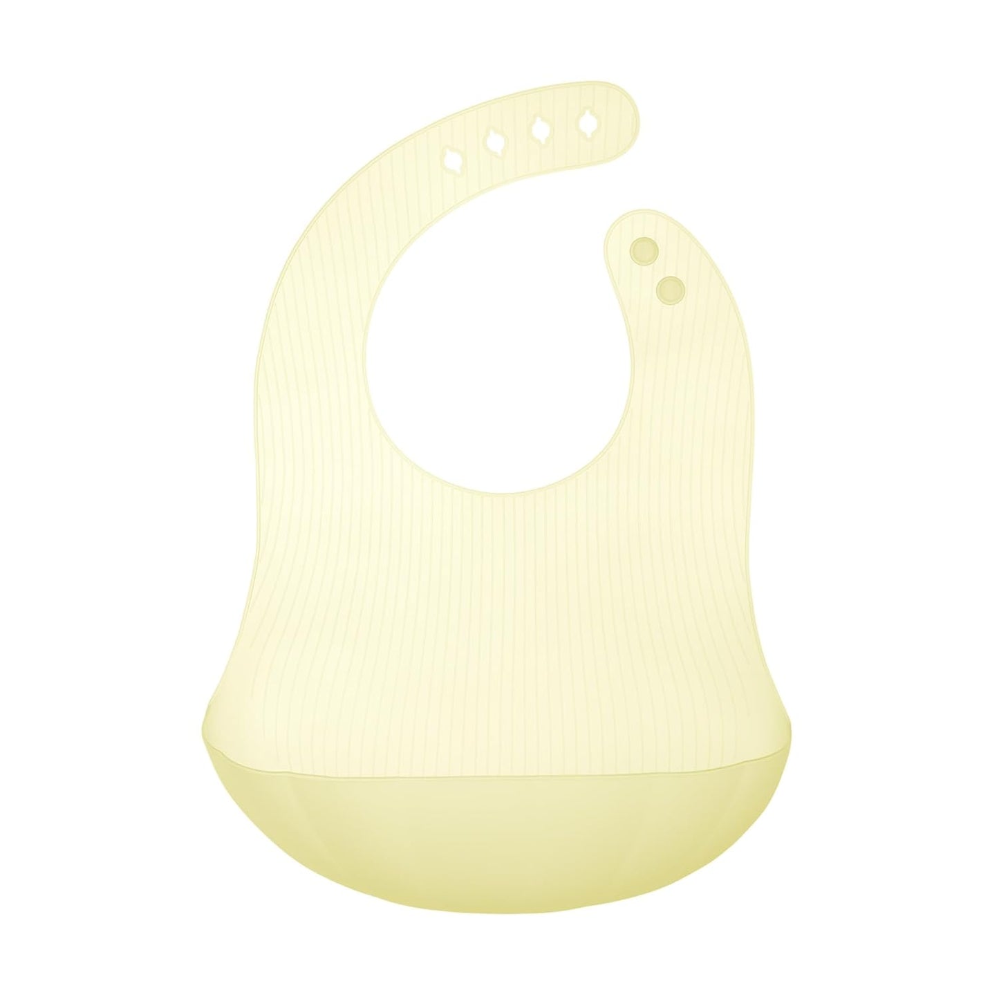 Olababy First Feeding Set + Olababy Fold N Go Silicone Baby Bib w Travel Case (Lemon)