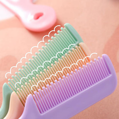 1 Pack Of 4 Round Colorful Tip Bristles Baby Cute Comb Baby Grooming For Sensitive Scalp Skin, for Nursery Newborn Infant Girl Boy Kids Comb Baby，Grooming and Healthcare Kits
