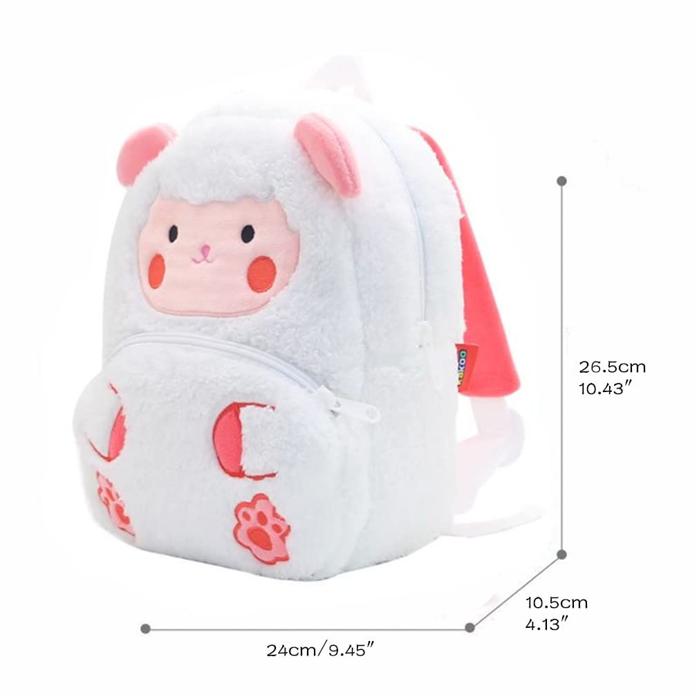 Toddler Backpack for Boys and Girls, Cute Soft Plush Animal Cartoon Mini Backpack Little For Kids 2-6 Years (Cows)