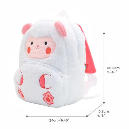 Toddler Backpack for Boys and Girls, Cute Soft Plush Animal Cartoon Mini Backpack Little For Kids 2-6 Years (Cows)