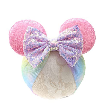 JIAHANG Baby Leopard Bows Turban Knotted Head Wraps, Hair Bows Headbands Stretchy Hair bands for Infant Toddlers Girls (pink leopard)