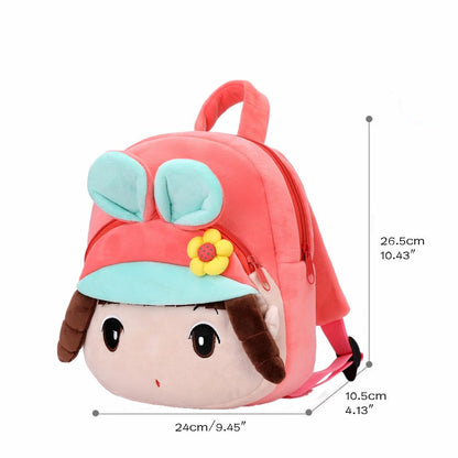 Cute Toddler Backpack Plush Animal Cartoon Mini Travel Daycare Bag for Baby Girl Boy 2-6 Years (Shark Blue)