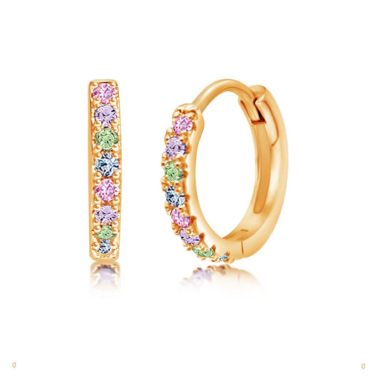 Chanteur Hypoallergenic Huggie Earrings for Girls & Women - Small Hoop Design, Perfect for Teens & Kids