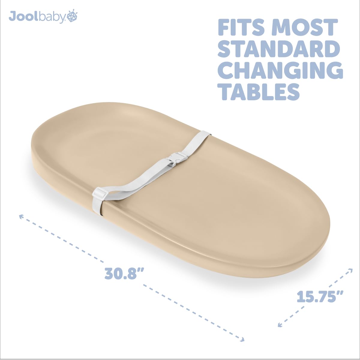 Jool Baby Waterproof Baby Changing Pad - Easy to Clean, Lightweight & Portable - Large Foam Cushion for Comfort (Sage)