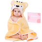 Baby Hooded Towel with Unique Animal Design Ultra Soft Thick Cotton Bath Towel for Newborn (Bunny)