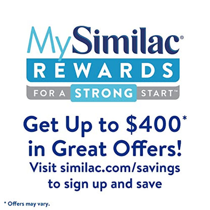 Similac 360 Total Care Infant Formula, Has 5 HMO Prebiotics, Our Closest Prebiotic Blend to Breast Milk, Non-GMO, Baby Formula Powder, 20.6-oz Tub