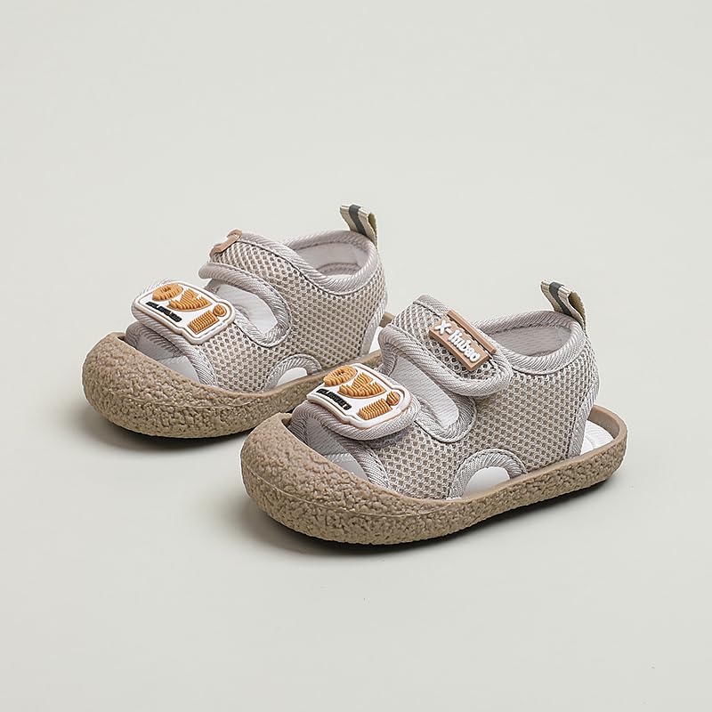 Baby Summer Sandals Breathable Mesh Rubber Sole Non-Slip Outdoor Shoes for Boys and Girls 9-30 Months