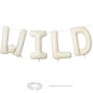 40 Inch Beige OH BABY Balloon for Baby Shower, Large Cream White Oh Baby Balloons Letters with Ribbon, Neutral Ivory Alphabet Oh Baby Balloon Banner Sign for Gender Reveal Backdrop Party Decorations