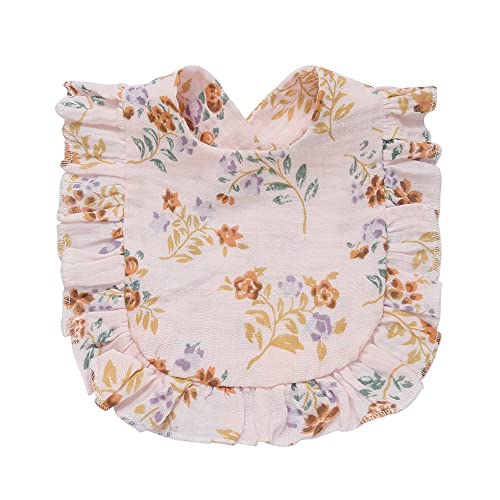 4 PACK Solid Muslin Baby Drool Bibs Set for Unisex Boys Girls Cotton Adjustable Teething Feeding Drooling Bibs