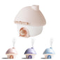 Cute Mushroom House Humidifier, 300ml Small Cool Mist Humidifers, USB Rechargeable Mini Portable Air Humidifer with Night Light for Bedroom, Office, Car, Travel, Indoor Plants (Purple)