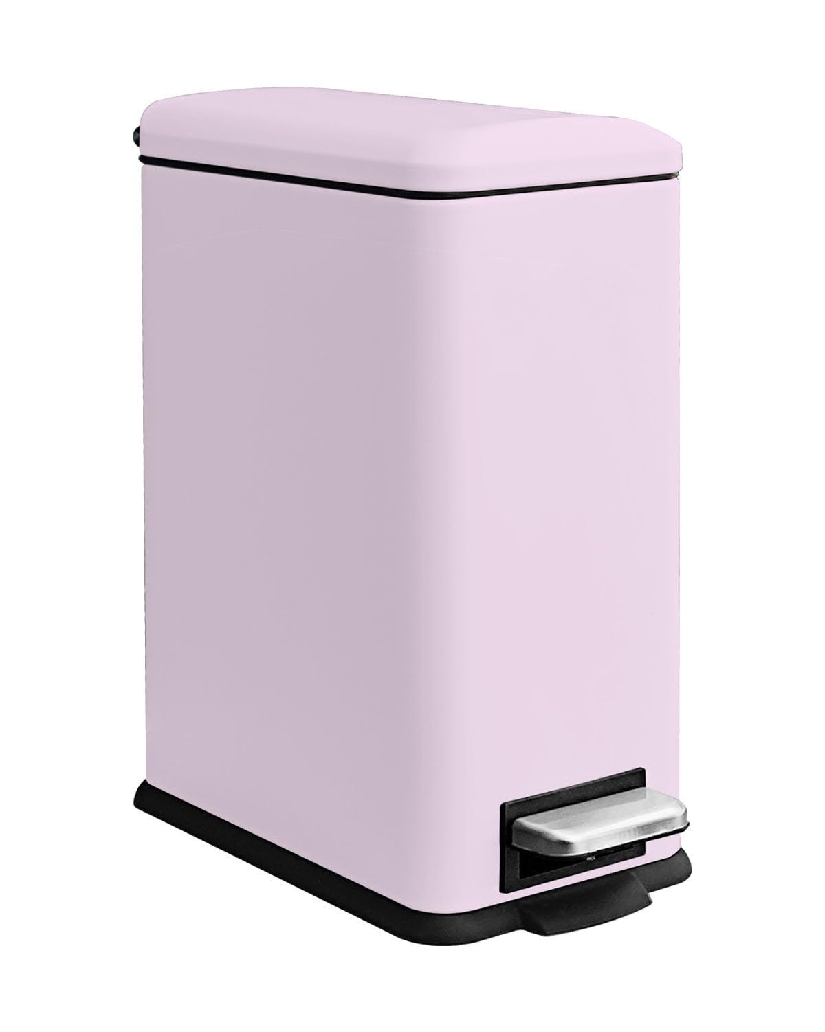 Diaper Pail, Baby Diaper Trash Can with Removal Inner Liner, Childproof Lock, Stainless Steel Garbage Pail with lid, Soft Close, Odor Control Diaper Disposal Bin, 4 Gallon Pink Diaper Can