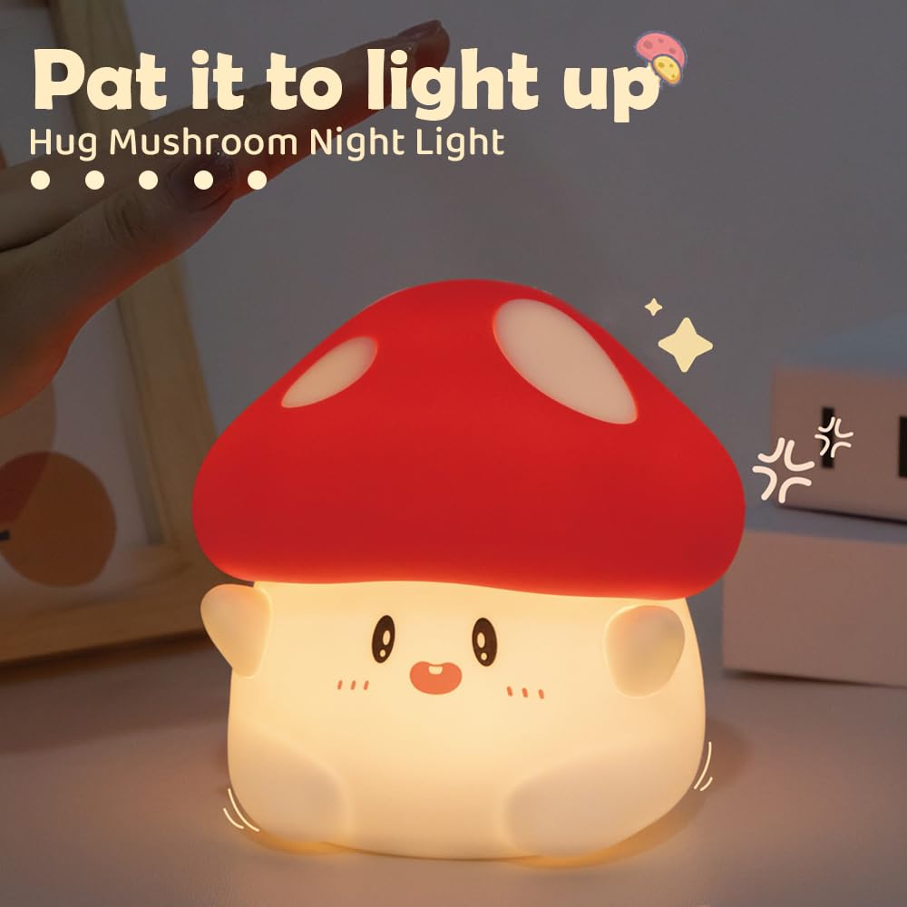 Cute Frog Night Light for Kids, Color Changeable Soft Silicone Sleeping Night Lamp for Nursery, Dimmable Timer Rechargeable Colorful Baby's Light Room Decor Children Gifts