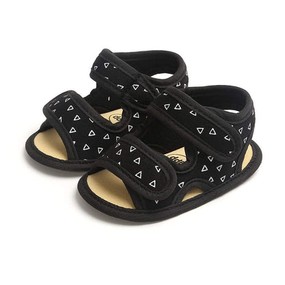 Sawimlgy Baby Girls Boys Sandals Summer Flowers Shoe Rubber Sole PU Leather Mesh Infant Toddler First Walkers Princess Dress Outdoor Shoes