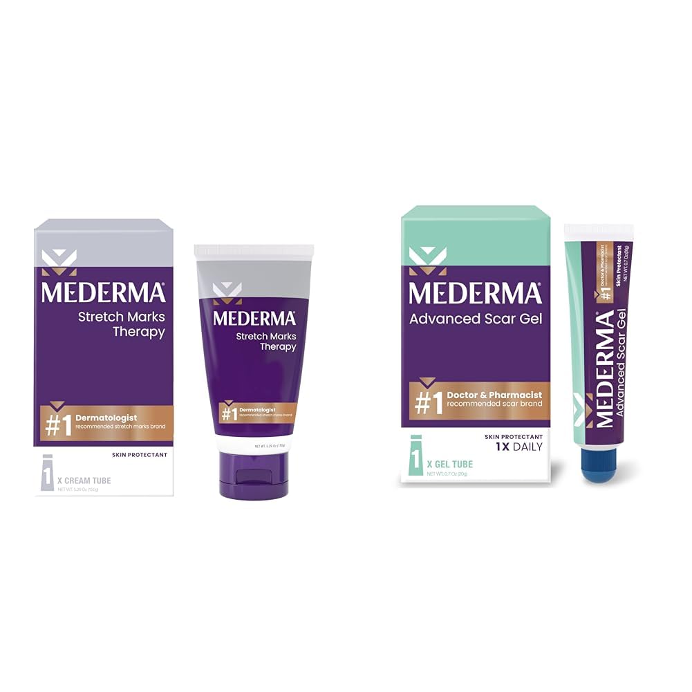 Mederma Stretch Marks Therapy, Helps Prevent and Treat Stretch Marks, Safe to Use When Pregnant, Pregnancy Skin Care, 5.29 oz (150g)