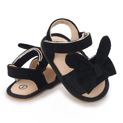 Baby Girl Sandals Summer Crib Shoes Bowknot Soft Sole Infant Girls Princess Dress Flats First Walker Shoes