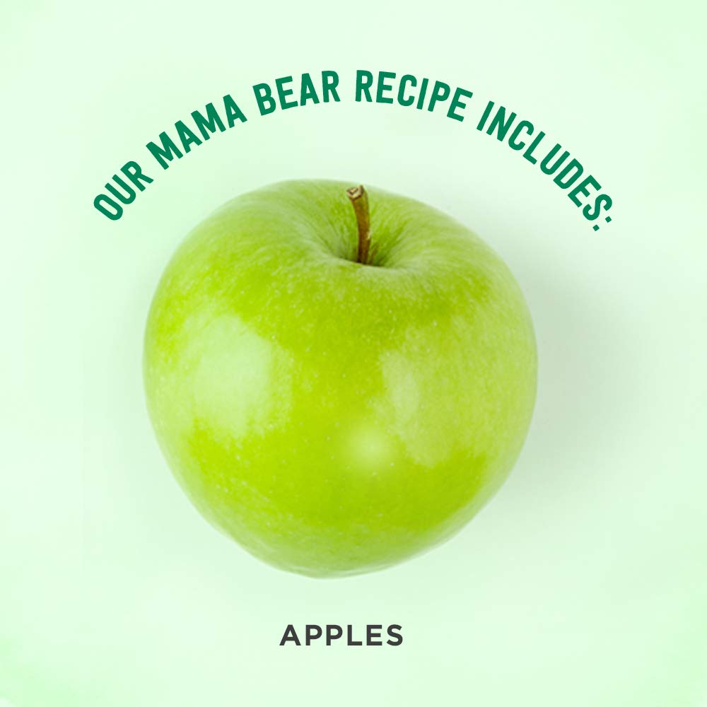Amazon Brand - Mama Bear Organic Baby Food, Fruit Variety Pack, Apples, Apple Berry Blend, Bananas, Pears, vegetarian, 4 ounce (Pack of 12)
