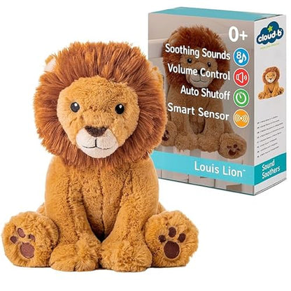 Cloud b Sound Machine with White Noise Soothing Sounds | Cuddly Stuffed Animal & Nomadic Nightlight | Record Parent Voice | Adjustable Settings & Auto-Shutoff | LoveLight™ Buddies - Drake The Dragon™