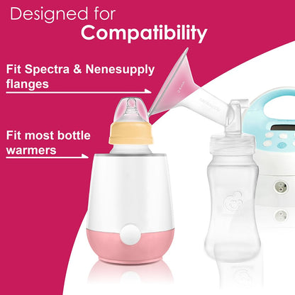 Nenesupply Natural Baby Bottles Newborn Feeding Bottles Slow Flow Breastfeeding Bottle for Breastfed Babies Wide Neck 9oz Anti Colic Level 2 Nipple for 1+ Month Infant Replace Spectra Bottle Pumping