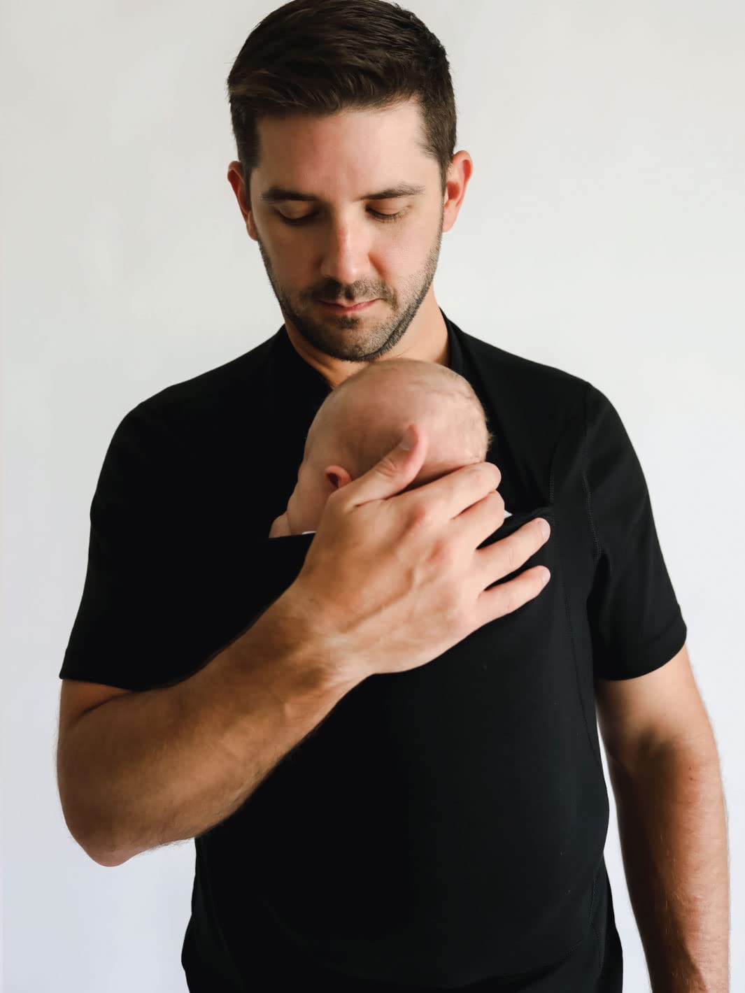 Lalabu The Dad Shirt | Hands-Free Baby Carrier for Dad with Kangaroo Pouch | Engineered for Bonding, Safety, & Comfort for Newborns Up to 15 Lbs. | CPSC Approved