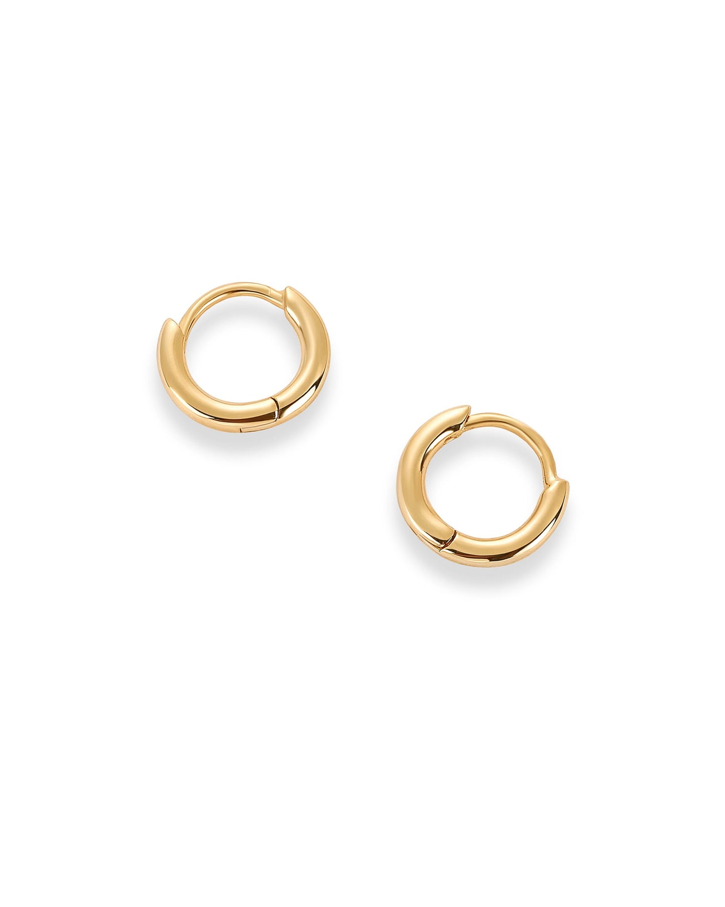 PAVOI 14K Gold Plated Sterling Silver Posts Cubic Zirconia Mini Huggie Earrings for Women | Tiny Cartilage Helix Huggie Hoop Earrings