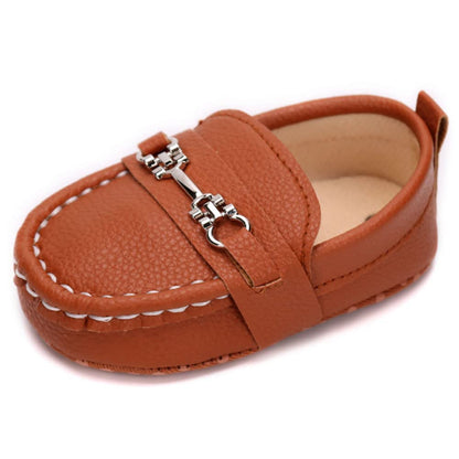 LONSOEN Baby Girls Boys Loafers Prewalker Dress Crib Shoes