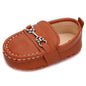 LONSOEN Baby Girls Boys Loafers Prewalker Dress Crib Shoes