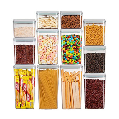 Ankou Formula Container - 1700ml Airtight Formula Dispenser One Button Handy Milk Powder Container BPA-Free Storage Containers with Scoop and Scraper Transparent 730g