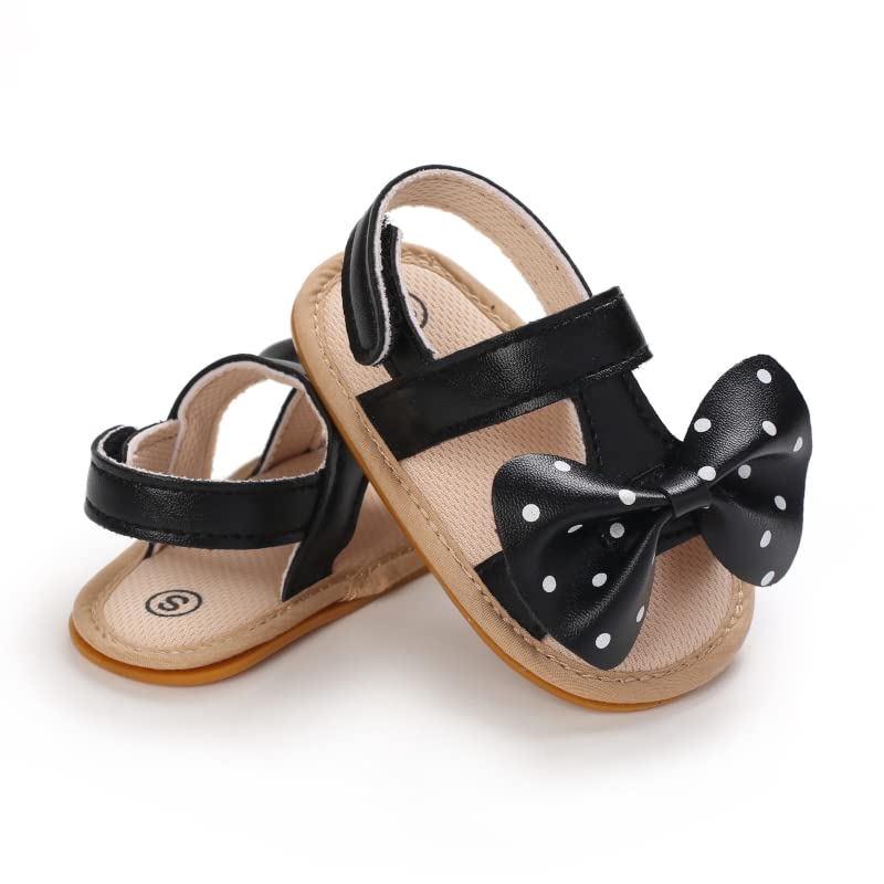 Baby Girl Sandals Summer Crib Shoes Bowknot Soft Sole Infant Girls Princess Dress Flats First Walker Shoes