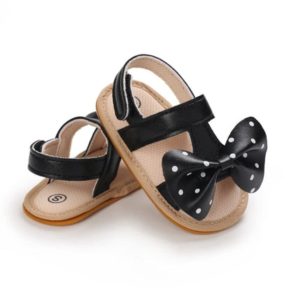 Baby Girl Sandals Summer Crib Shoes Bowknot Soft Sole Infant Girls Princess Dress Flats First Walker Shoes